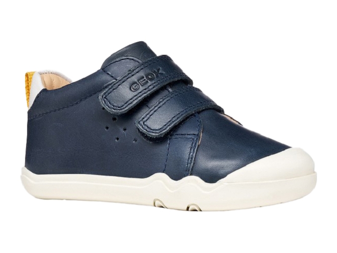 chaussures bebe du 18 au 27 - Semelle souple - bebe garcon - Cuir - Bleu Marine - Geox