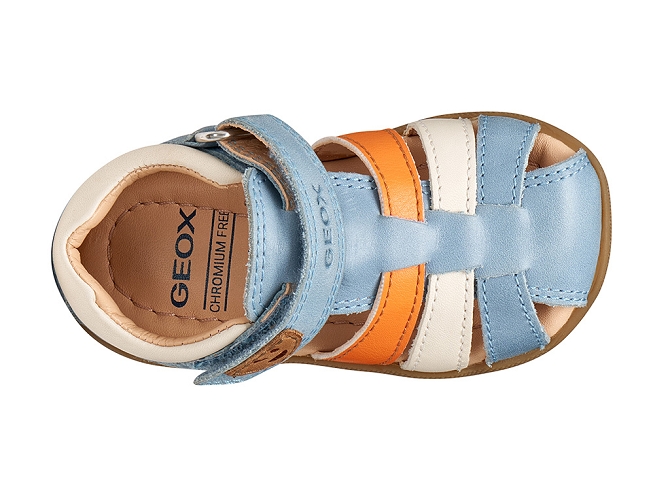 sandales et nu pieds - Semelle souple - bebe garcon - Cuir - Bleu - Geox6755604_3