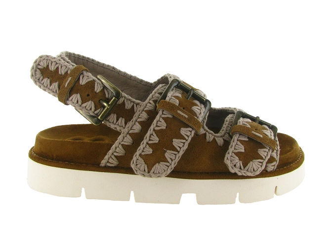 sandales et nu pieds - Confort - femme - Nubuck - Chestnut - Mou6764301_2