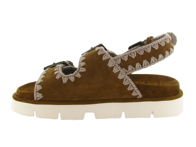 sandales et nu pieds - Confort - femme - Nubuck - Chestnut - Mou6764301_4