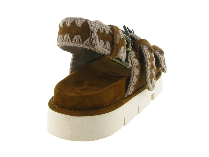 sandales et nu pieds - Confort - femme - Nubuck - Chestnut - Mou6764301_5