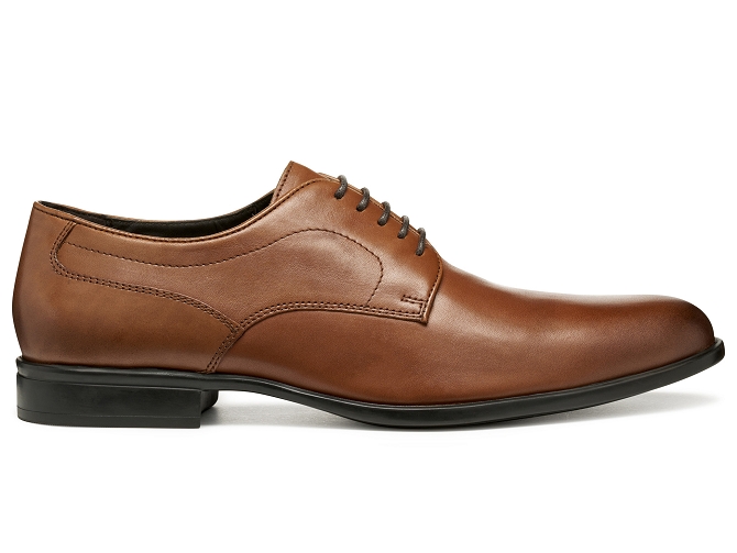 chaussures a lacets - Cérémonie - homme - Cuir - Marron - Geox6765002_2