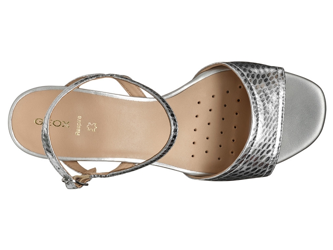 sandales et nu pieds - Confort - femme - Cuir - Argent - Geox6765401_3