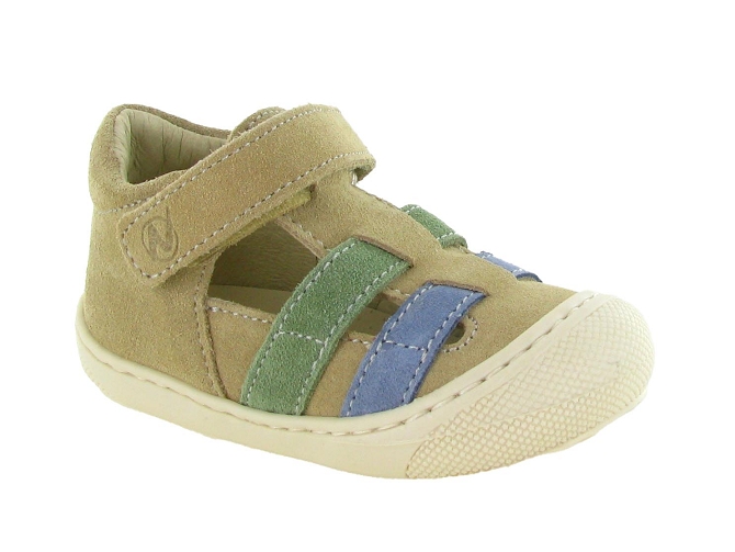sandales et nu pieds - Semelle souple - bebe garcon - Nubuck - Beige - Naturino