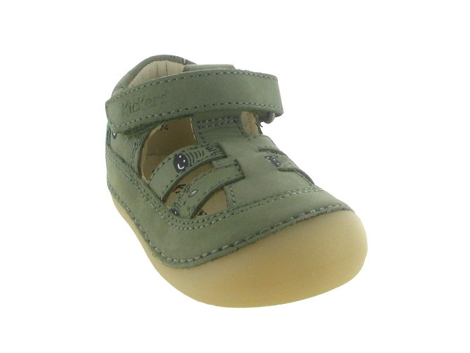 pre marche du 16 au 23 - Semelle souple - bebe garcon - Cuir - Vert - Kickers6775002_3