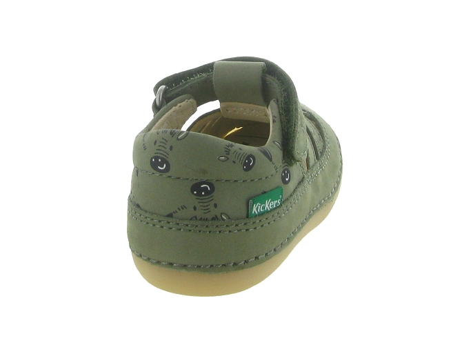 pre marche du 16 au 23 - Semelle souple - bebe garcon - Cuir - Vert - Kickers6775002_5