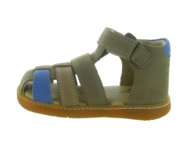 sandales et nu pieds -  - bebe garcon - Toile  - Vert - Kickers6775102_4