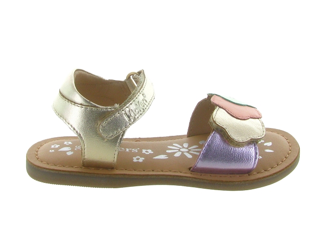 sandales et nu pieds -  - junior fille - Cuir - Gris - Kickers6775601_2