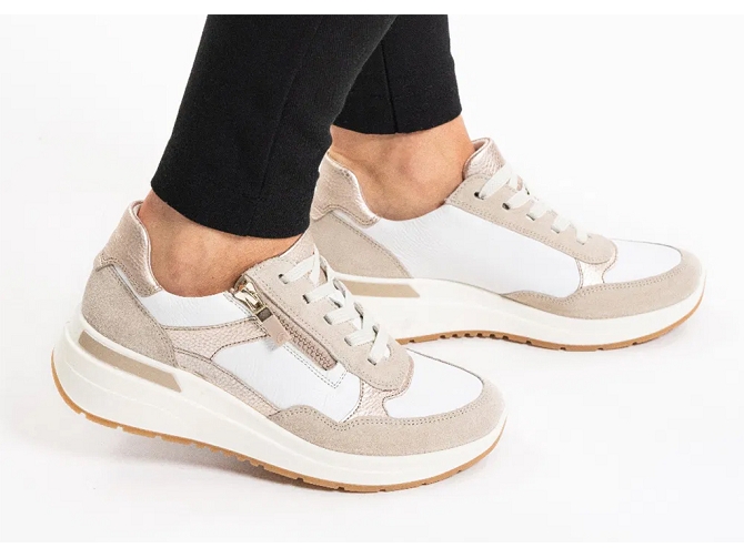 baskets et sneakers - Confort - femme - Cuir - Taupe - Ara6778402_6