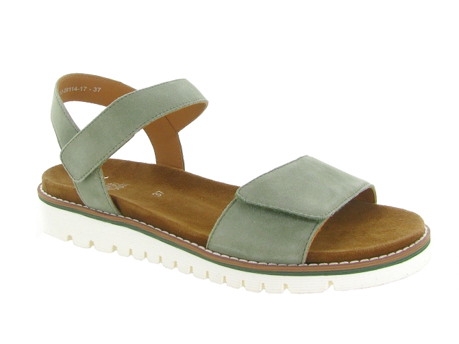 sandales et nu pieds - Confort - femme - Cuir - Kaki - Ara