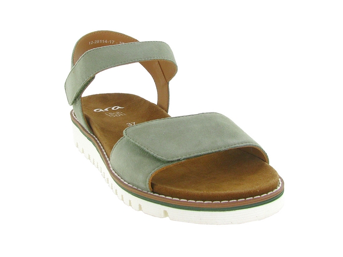 sandales et nu pieds - Confort - femme - Cuir - Kaki - Ara6779002_3
