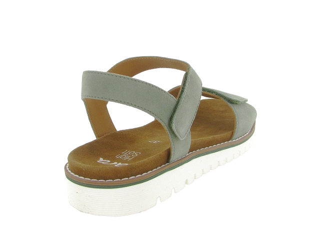sandales et nu pieds - Confort - femme - Cuir - Kaki - Ara6779002_5