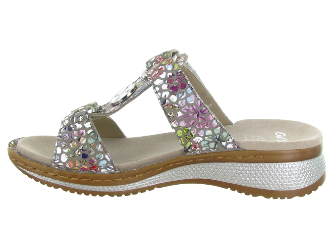 sandales et nu pieds - Mule Sabot - femme - Cuir - Multicolor - Ara6779403_4