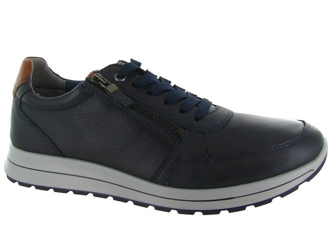 baskets et sneakers - Confort - homme - Cuir - Bleu - Ara