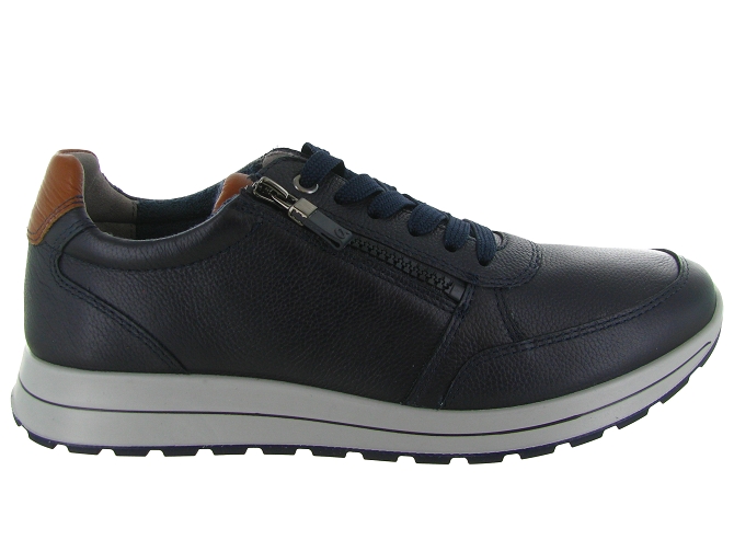 baskets et sneakers - Confort - homme - Cuir - Bleu - Ara6779501_2