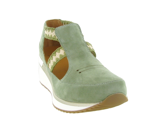 sandales et nu pieds - Confort - femme - Nubuck - Vert - Mamzelle6779903_3