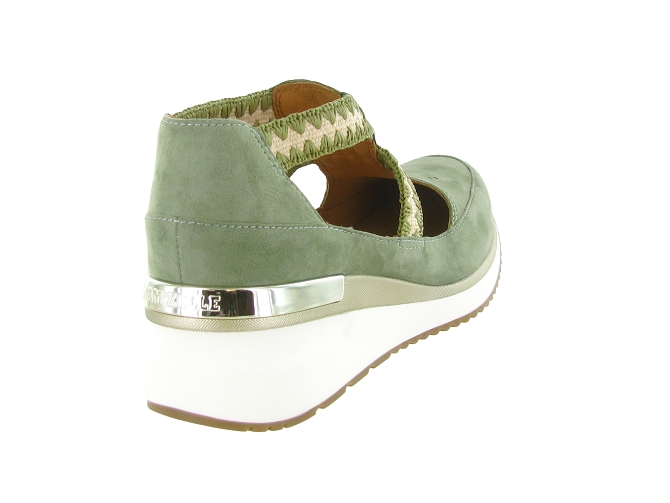 sandales et nu pieds - Confort - femme - Nubuck - Vert - Mamzelle6779903_5