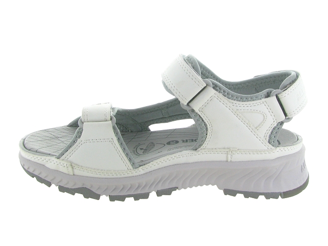 sandales et nu pieds - Confort - femme - Cuir - Beige - All rounder6780501_4