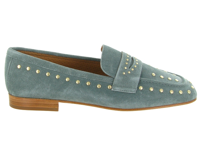mocassins - Elégant - femme - Nubuck - Bleu jean - Alpe6782103_2