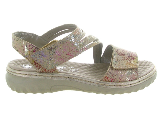 sandales et nu pieds - Confort - femme - Cuir - Multicolor - Rieker6784201_2