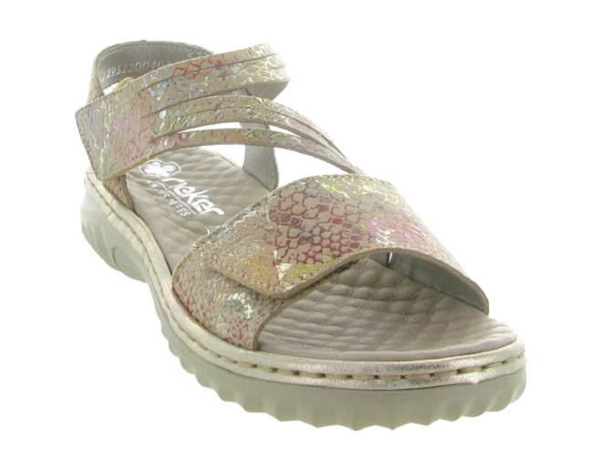 sandales et nu pieds - Confort - femme - Cuir - Multicolor - Rieker6784201_3