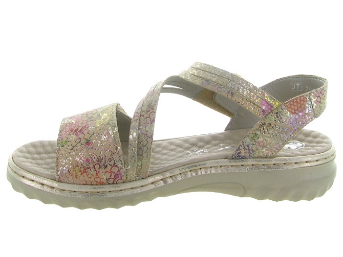 sandales et nu pieds - Confort - femme - Cuir - Multicolor - Rieker6784201_4