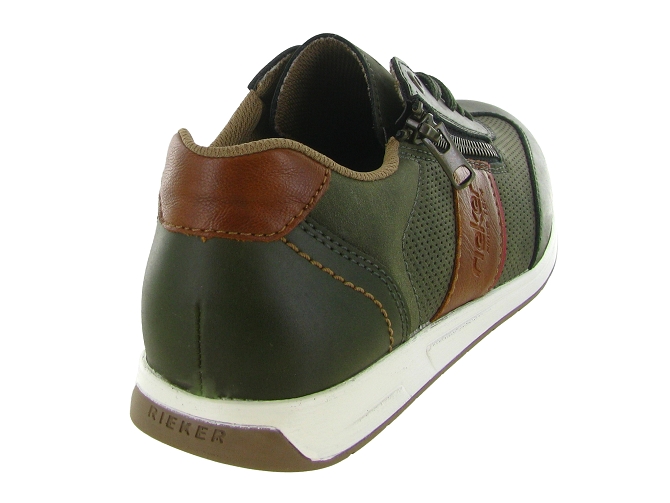 baskets et sneakers - Confort - homme - Cuir - Vert - Rieker6785602_5