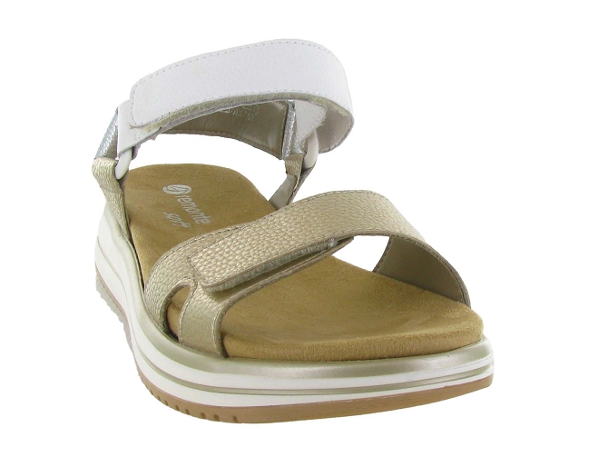 sandales et nu pieds - Confort - femme - Cuir - Or - Remonte6786201_3