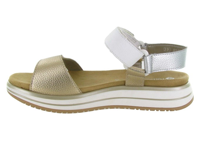 sandales et nu pieds - Confort - femme - Cuir - Or - Remonte6786201_4