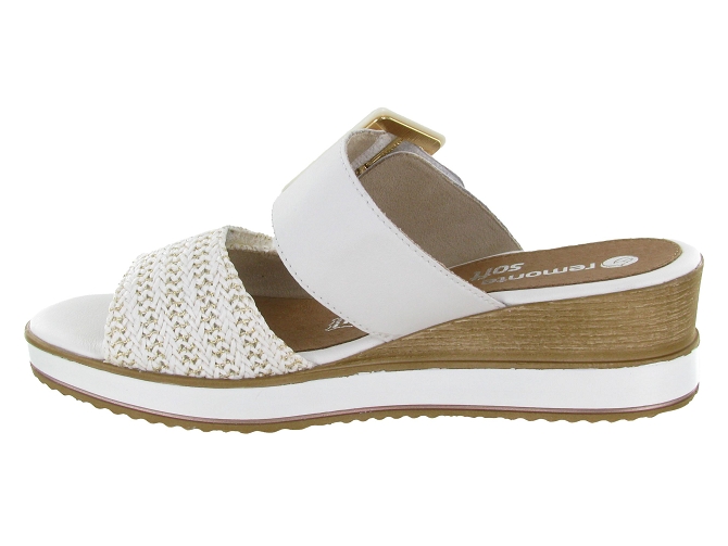 sandales et nu pieds - Mule Sabot - femme - Cuir - Blanc - Remonte6786802_4