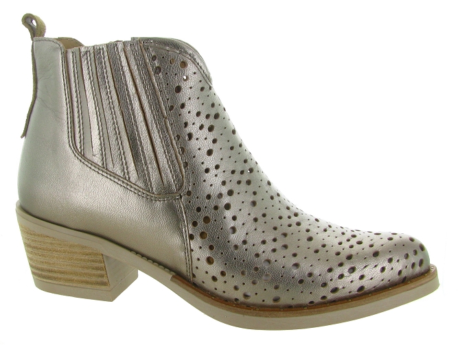 bottines et boots - Santiag - femme - Cuir - Bronze - Minka design