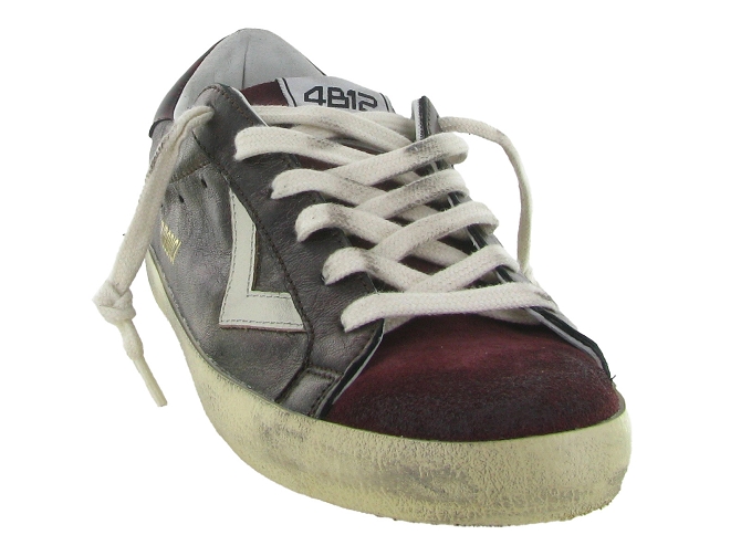 baskets et sneakers - Tendance - femme - Cuir - Bordeaux - 4b126792003_3