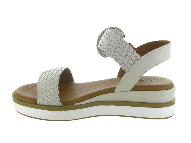 sandales et nu pieds - Confort - femme - Cuir - Beige - Inuovo6792801_4