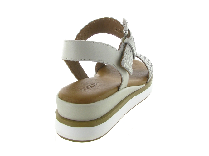 sandales et nu pieds - Confort - femme - Cuir - Beige - Inuovo6792801_5