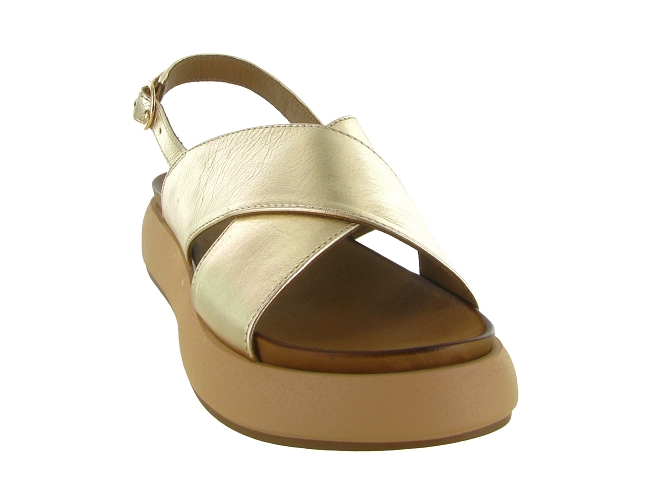 sandales et nu pieds - Confort - femme - Cuir - Or - Inuovo6793101_3