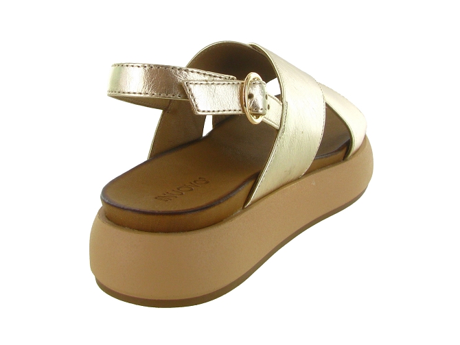 sandales et nu pieds - Confort - femme - Cuir - Or - Inuovo6793101_5
