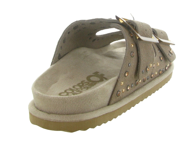 sandales et nu pieds - Mule Sabot - femme - Nubuck - Beige - Colors of california6793702_5