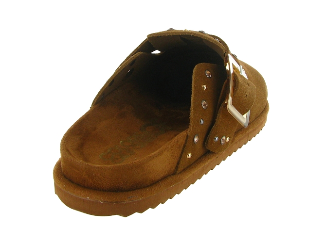 sandales et nu pieds - Mule Sabot - femme - Nubuck - Chestnut - Colors of california6793901_5