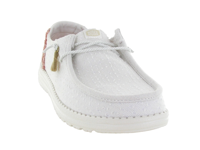 baskets et sneakers - Confort - femme - Toile  - Blanc - Hey dude6794001_3