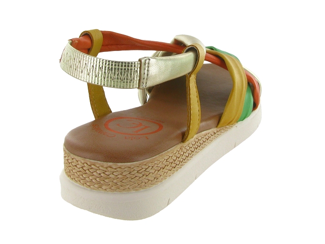 sandales et nu pieds - Confort - femme - Cuir - Multicolor - Lola canales6794301_5