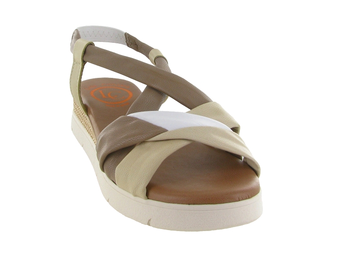 sandales et nu pieds - Confort - femme - Cuir - Gris - Lola canales6794401_3