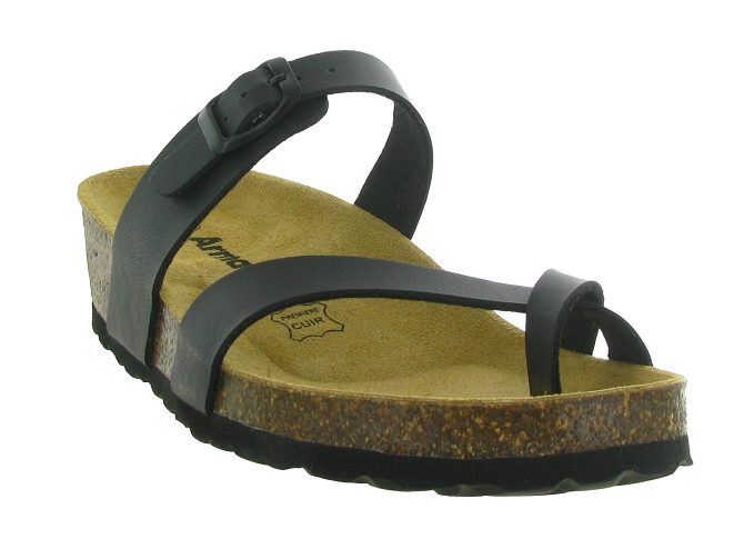 sandales et nu pieds - Entre doigt & Tong - femme - Synthétique - Noir - Armando6795301_3