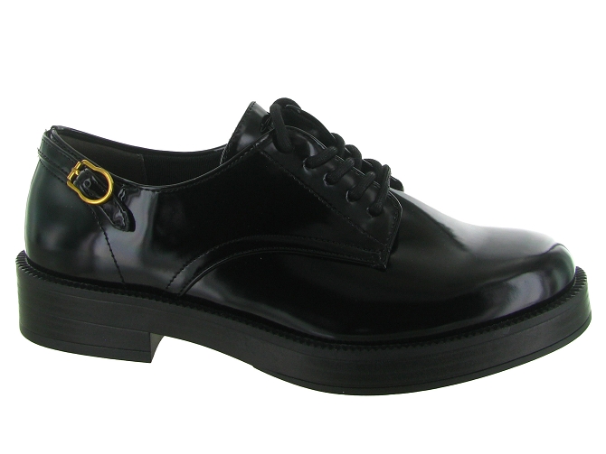 chaussures a lacets - Derby chic - femme - Synthétique - Noir - Tamaris