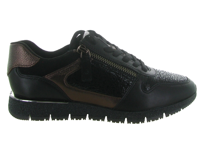 baskets et sneakers - Confort - femme - Cuir - Noir - Tamaris6796101_2