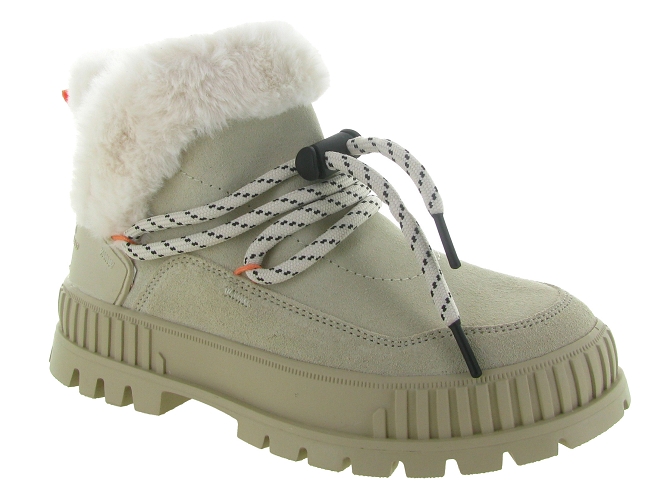 bottines et boots - Casual - femme - Nubuck - Beige - Palladium