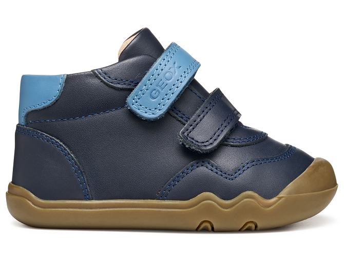 baskets et sneakers - BAREFOOT - bebe garcon - Cuir - Bleu Marine - Geox6798001_2