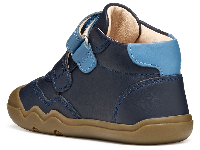 baskets et sneakers - BAREFOOT - bebe garcon - Cuir - Bleu Marine - Geox6798001_3