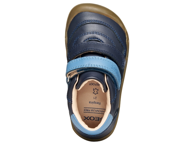 baskets et sneakers - BAREFOOT - bebe garcon - Cuir - Bleu Marine - Geox6798001_5