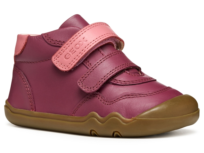baskets et sneakers - BAREFOOT - bebe fille - Cuir - Rose - Geox