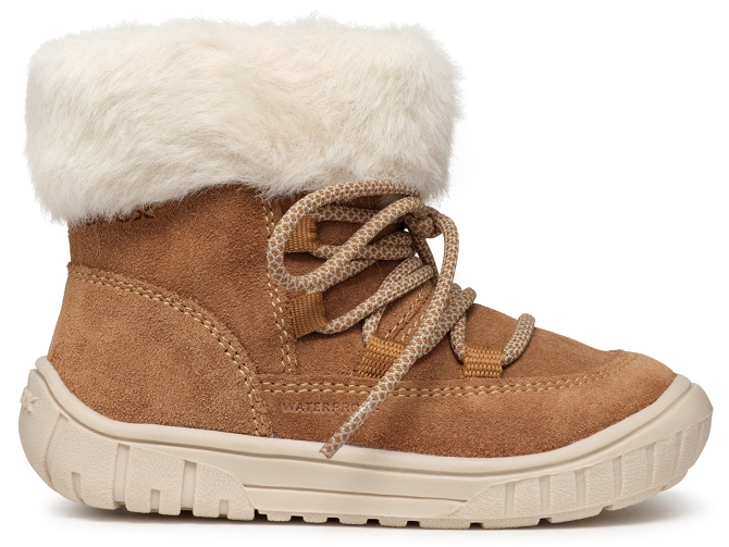 apres ski bottes fourrees -  - bebe fille - Nubuck - Chestnut - Geox6798401_2